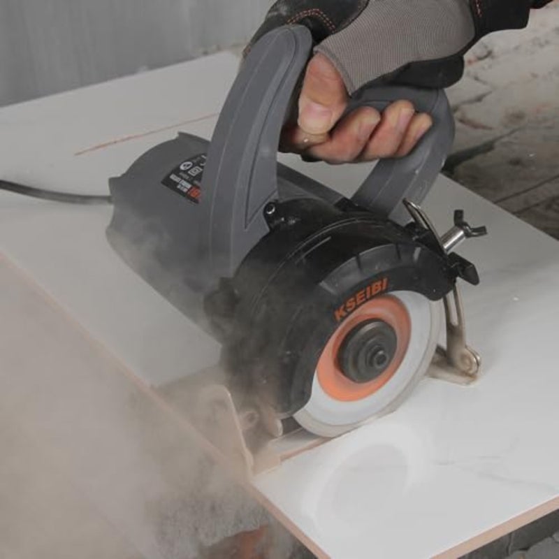 711800 Marble Cutter, 1250W Motor Circular Saw Cutter with 13800 Rpm, Wrench 2x and Carbon Brush, Electric Concrete Saw for Cutting Marble, Stone and Brick, Professional Tile Cutting Machine. - Image 3