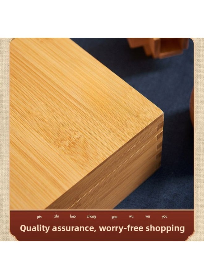 Generic - Luban Lock Kongming Lock Beech Wood Unlock Unleash Unleash Children's Educational Assembled Building Blocks Toys For Boys And Elementary School Students Cheap-Colour:[high-end Wooden Box] 9-piece Set B (recommended For Primary School Students) - Image 1