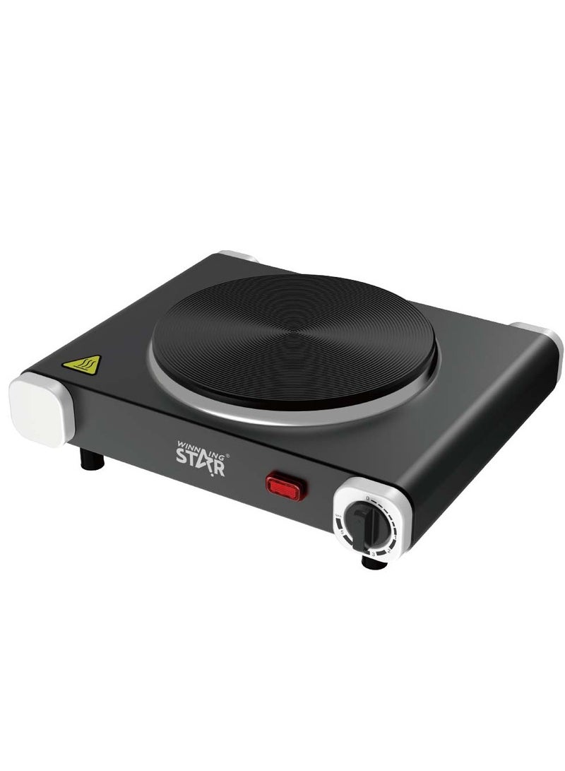 Winning Star 1500W Infrared Induction Cooktop, Electric Stove Burner, Electric Hot Plate, Single Electric Cooktops Countertop Stoveck for Home Dorm Office, Temperature Controls, Power Indicator Lights, Easy to Clean - Image 2