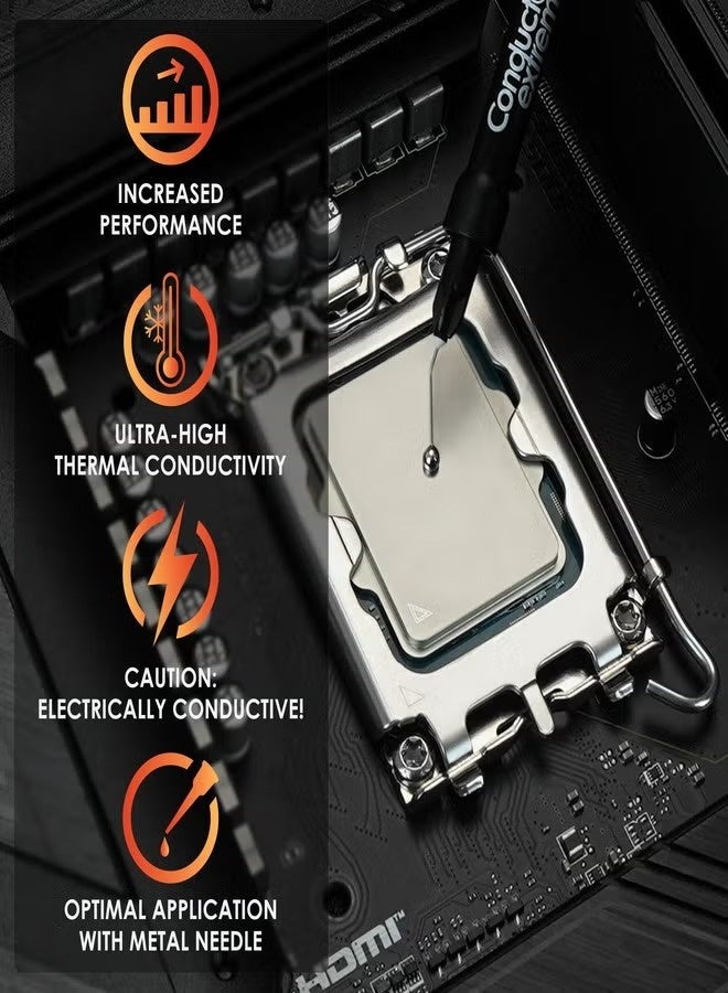 Thermal Grizzly Conductonaut - High Performance Liquid Metal Compound Thermal Paste for Superior CPU/GPU/Console Cooling - Made in Germany (Extreme 1 Gram) - Image 2
