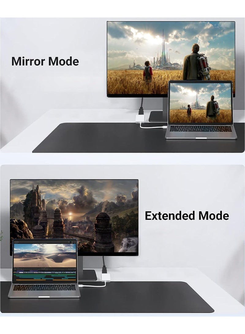 محول Apple من USB-C إلى HDMI بدقة 4K بمعدل 60 هرتز لأجهزة iPhone 15 و MacBook Pro و Air و iPad Pro، كابل USB 3.1 Type C و HDMI 2.0 متوافق مع Samsung Galaxy S23/S22 و Pixelbook و XPS والمزيد - Image 5