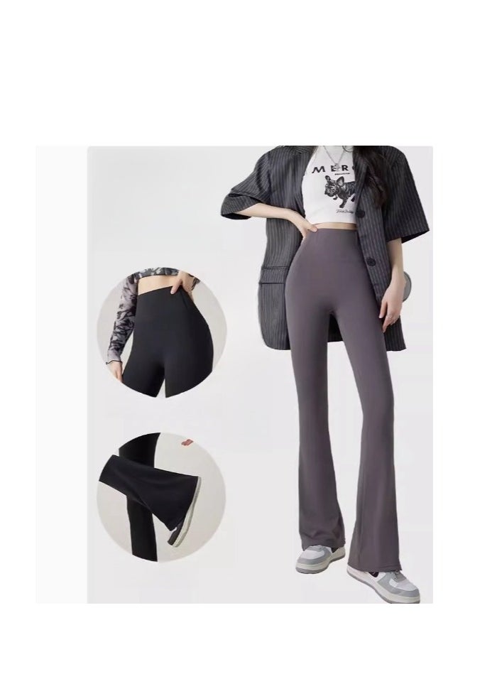 MIIOW - Micro Horn Shark Pants for Women's Summer Outwear: Tight Waist, Lifting Hips, High Waist, Slimming Yoga Barbie Horseshoe Pants - Image 1
