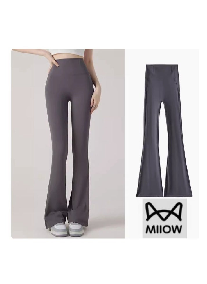 MIIOW - Micro Horn Shark Pants for Women's Summer Outwear: Tight Waist, Lifting Hips, High Waist, Slimming Yoga Barbie Horseshoe Pants - Image 1