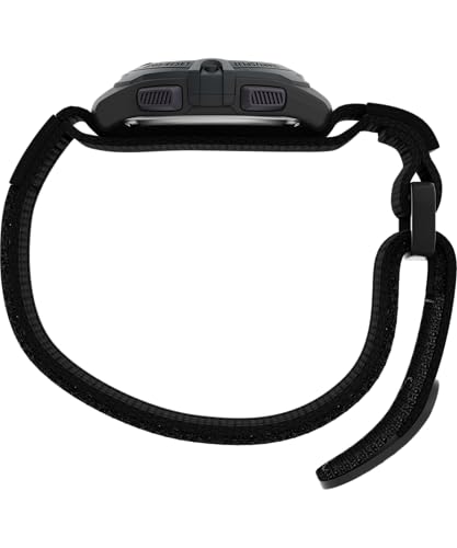 TIMEX ساعة تيمكس للجنسين TW4B02400 إكسبيديشن متوسطة الحجم رقمية CAT سوداء بحزام سريع الربط - Image 2
