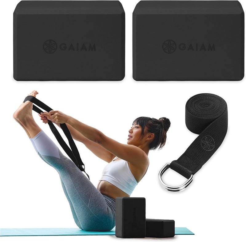Gaiam Yoga Block - Supportive Latex-Free Eva Foam - Soft Non-Slip Surface with Beveled Edges for Yoga, Pilates, Meditation - Yoga Accessories for Stability, Balance, Deepen Stretches - Image 1