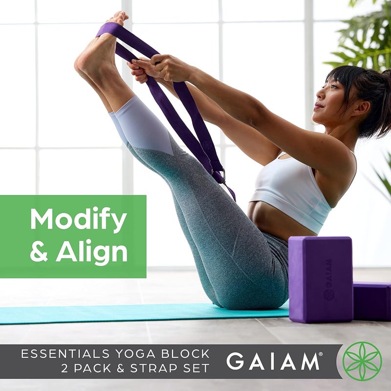 Gaiam Yoga Block - Supportive Latex-Free Eva Foam - Soft Non-Slip Surface with Beveled Edges for Yoga, Pilates, Meditation - Yoga Accessories for Stability, Balance, Deepen Stretches - Image 5