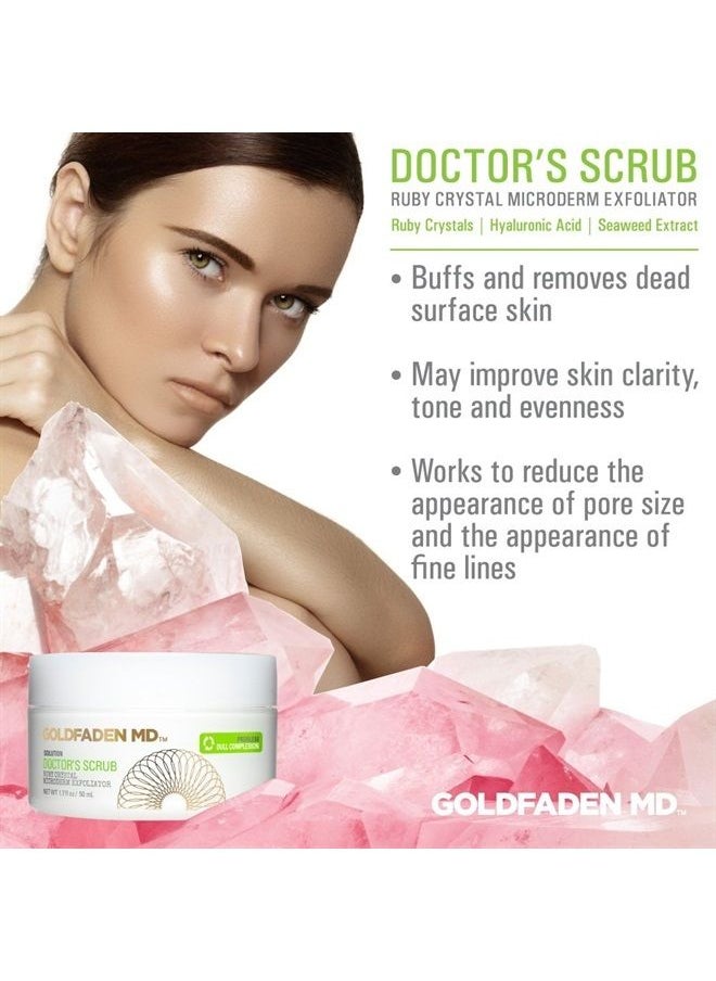Goldfaden MD - Goldfaden MD Cleansing Essentials Travel Set Microderm Daily Facial Exfoliator Face Cleaner 1.7oz & Detoxifying Natural Facial Cleanser 1oz - Image 1