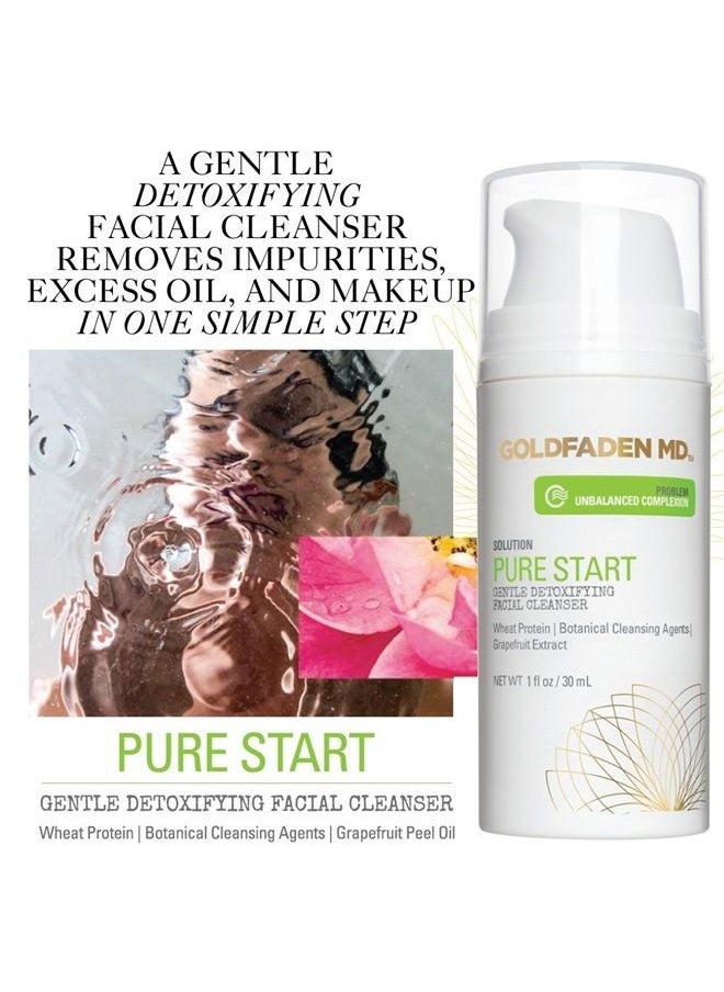 Goldfaden MD - Goldfaden MD Cleansing Essentials Travel Set Microderm Daily Facial Exfoliator Face Cleaner 1.7oz & Detoxifying Natural Facial Cleanser 1oz - Image 1