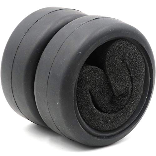 hobbysoul 4pcs RC 1/10 On Road Slick Tire Rubber Tyre Fit for 1:10 Touring Drift Car Wheel Rim … - Image 4