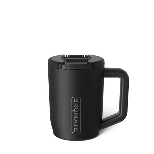 BrÃ¼Mate BrüMate Müv - 15oz 100% Leak Proof Insulated Coffee Mug with Handle & Lid - Stainless Steel Coffee Travel Mug - Double Walled Coffee Cup (Matte Black) - Image 1