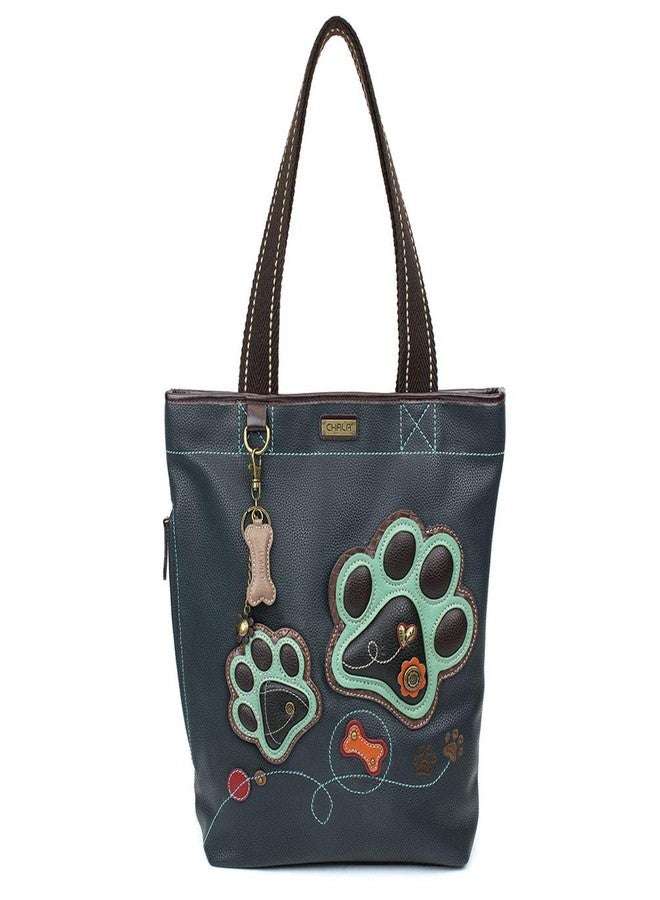 CHALA Handbag Everyday Tote (Pawprint Dark Navy) - Image 1