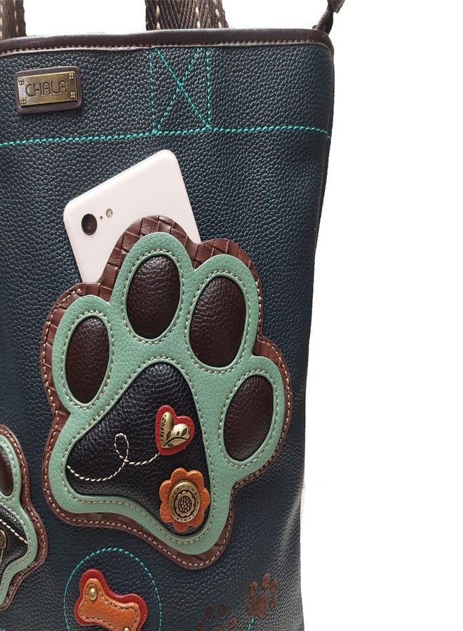 CHALA Handbag Everyday Tote (Pawprint Dark Navy) - Image 2