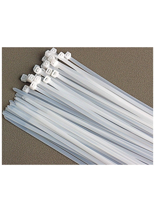 Nylon Zip Ties 50PCS Plastic Cable Ties Self-Locking Heavy Duty wrap ties Durable Strong Cable Ties (18inch, White) 