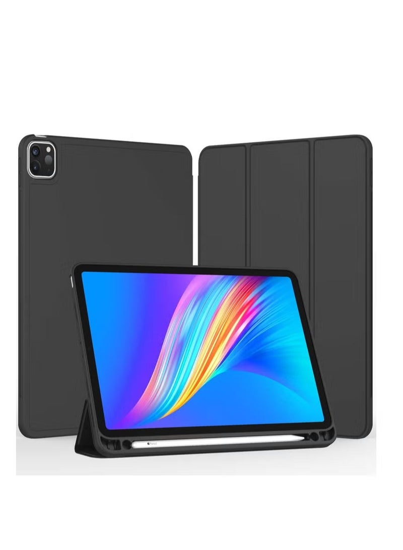 UMIXPRO New iPad Pro 11 Inch Case 2022 4th Gen 2021 3rd Gen with Pencil Holder Support iPad 2nd Pencil Charging Pair Trifold Stand Smart Case with Soft TPU Back Auto Wake Sleep - Image 2