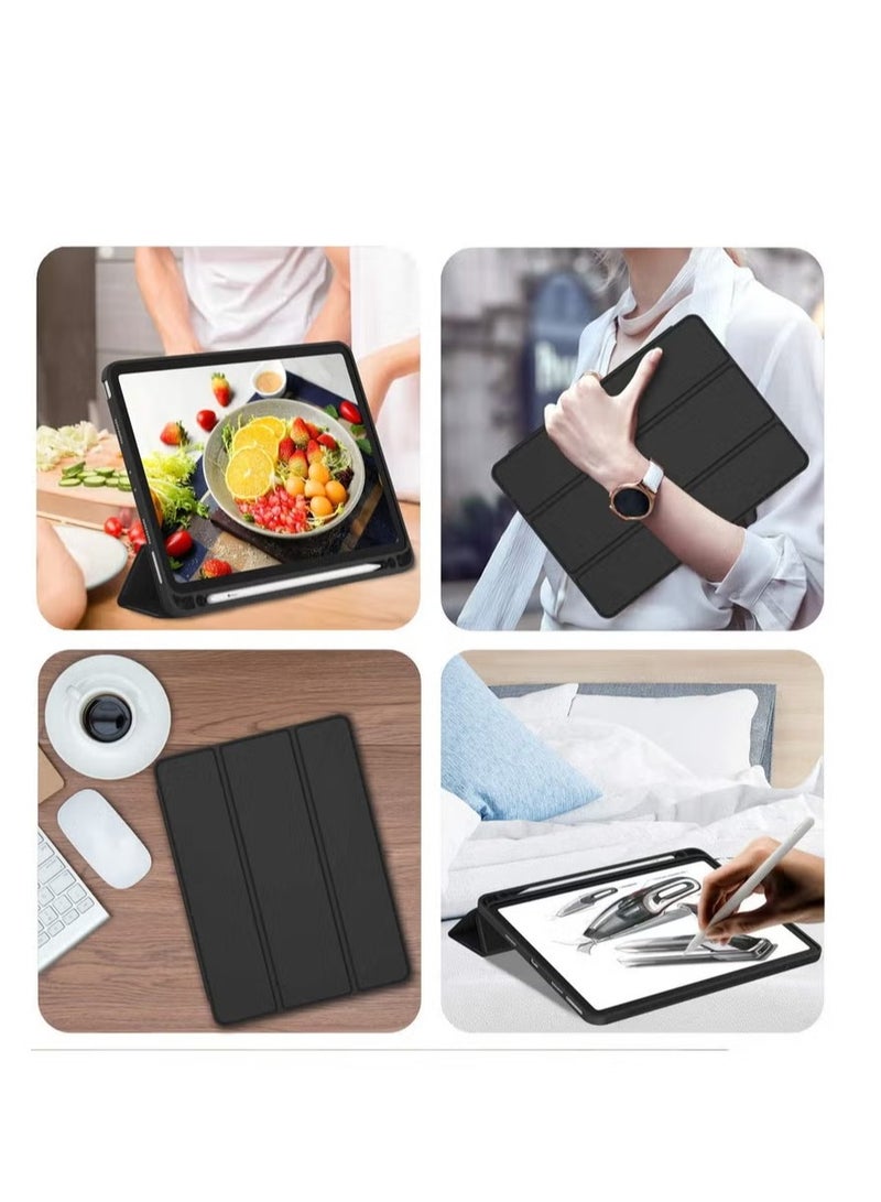 UMIXPRO New iPad Pro 11 Inch Case 2022 4th Gen 2021 3rd Gen with Pencil Holder Support iPad 2nd Pencil Charging Pair Trifold Stand Smart Case with Soft TPU Back Auto Wake Sleep - Image 5