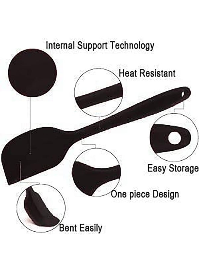 SKY-TOUCH SKY-TOUCH Silicone Spatula Set - 6 Piece Non-Stick Rubber Spatula Set, Heat-Resistant Spatula Kitchen Utensils Set for Cooking, Baking and Mixing  - Image 3