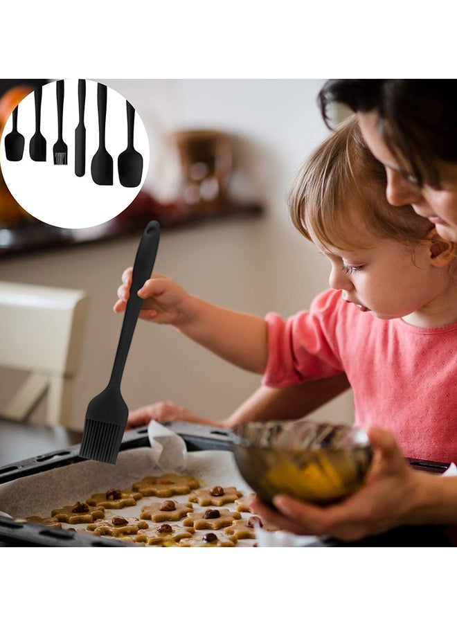 SKY-TOUCH SKY-TOUCH Silicone Spatula Set - 6 Piece Non-Stick Rubber Spatula Set, Heat-Resistant Spatula Kitchen Utensils Set for Cooking, Baking and Mixing  - Image 5