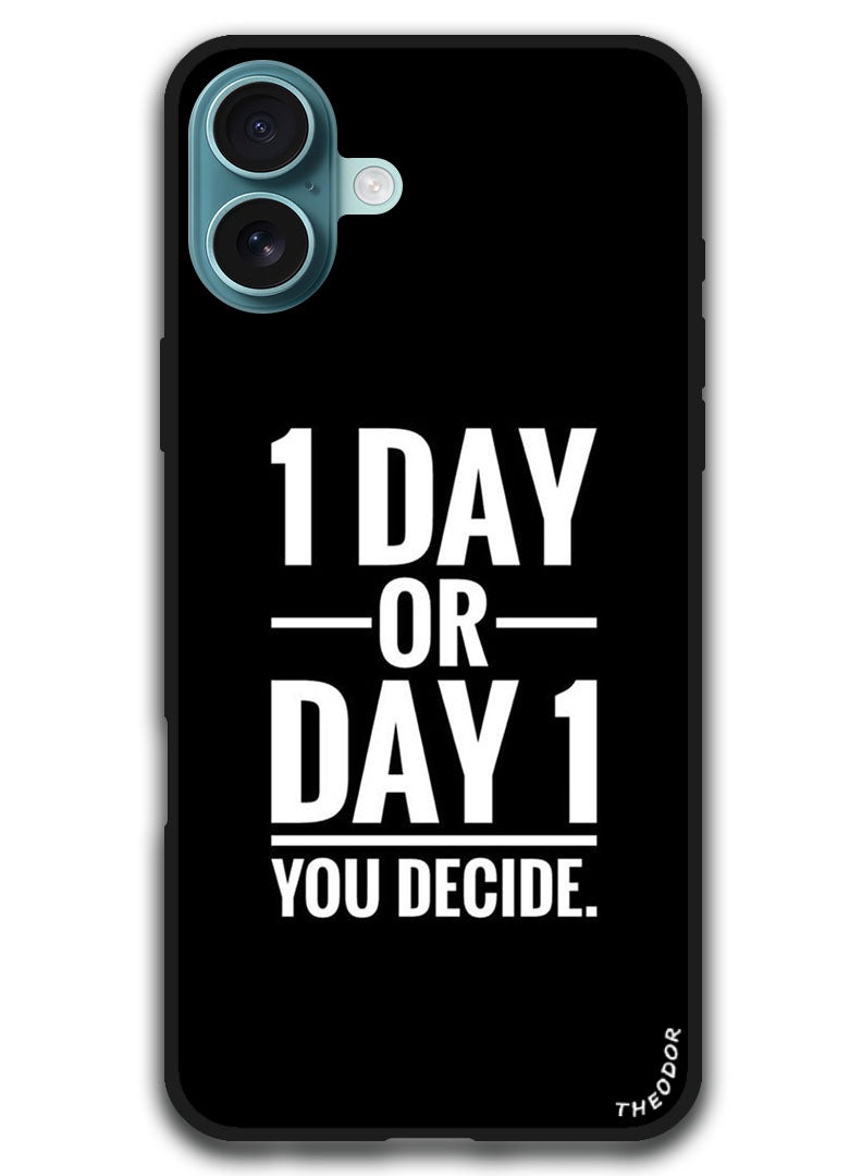 Theodor Protective Case Anti Scratch Shock Proof Bumper Cover For iPhone 16 (6.1)-inch 1 Day or Day 1 - Image 1