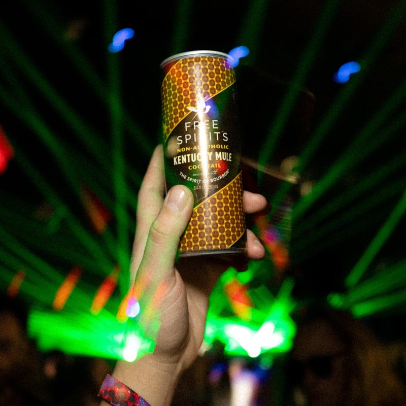 Free Spirits Kentucky Mule - Non-Alcoholic Cocktail - Mixed Ready To Drink Mocktail - Low Sugar, Real Fruit Juice, B-Vitamins - Non-GMO & Vegan - 8.4 fl oz Cans (12 Pack) - Image 4