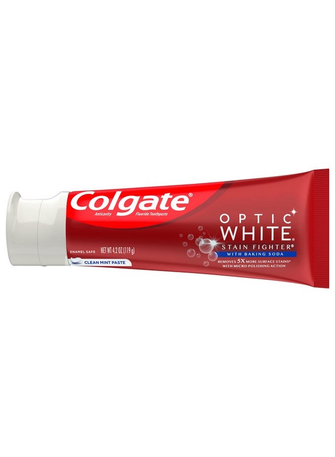 Colgate Olgate Optic White Stainfighter Toothpaste+Baking Soda 4.2 Ounce - Image 3