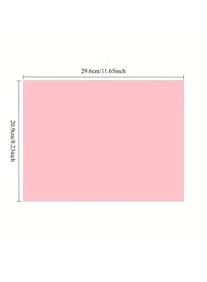 50pcs Pink Double Sided Shimmering Cardstock for Scrapbooking Art Projects DIY - Image 2