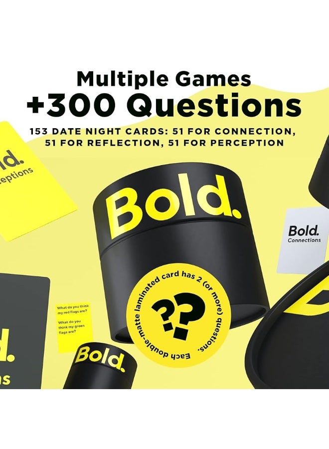 Bold Card Game - 3 Decks, 300+ Questions - Fun Icebreaker and Couples Game for Date Nights - Image 5