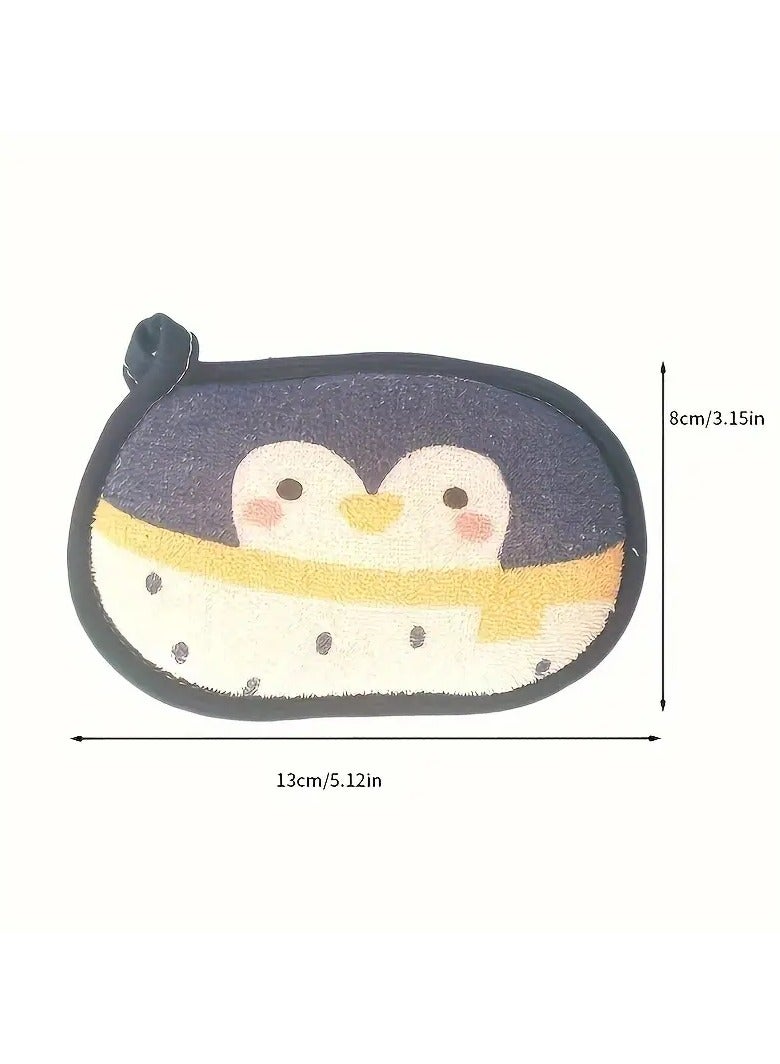 جلوسكي إسفنج حمام كرتون ، غسيل دش مرتد ناعم مع امتصاص سريع وإطلاق رغوة ، إكسسوارات استحمام منتجع صحي دائم للاستخدام الصباحي والمساء - Image 3