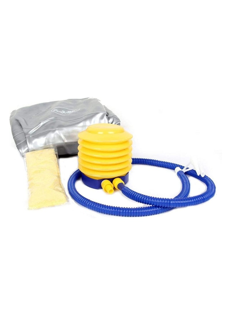 DeloPik Exercise Fitness Aerobic Ball with air pump For Gym Yoga Pilates Pregnancy Birthing multicolor (65-75 cm) - Image 5