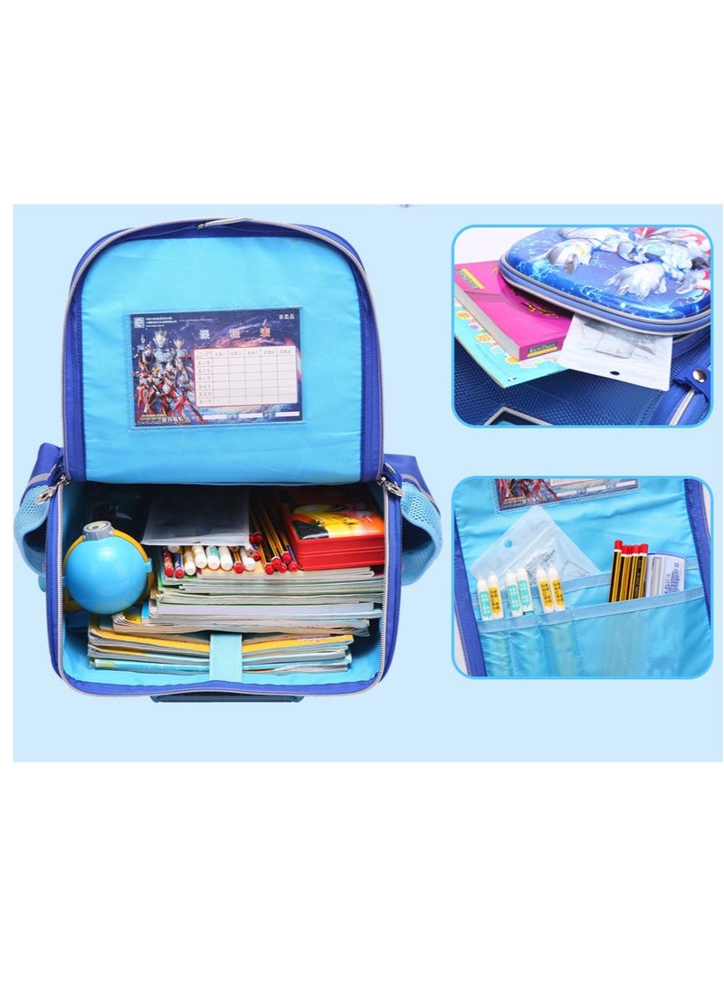 Ultraman's New Children's Space Bag Burden-reducing Waterproof Primary School Student Backpack  - Image 3