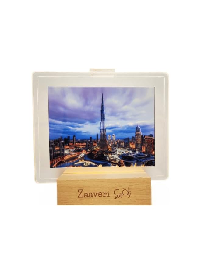 The Bros مصباح طاولة LED مخصص للإضاءة الليلية، مصباح بجانب السرير، إطار صورة أكريليك مخصص للإضاءة الليلية لمصباح مكتب قابل للتعتيم للعناية بالعين - Image 1