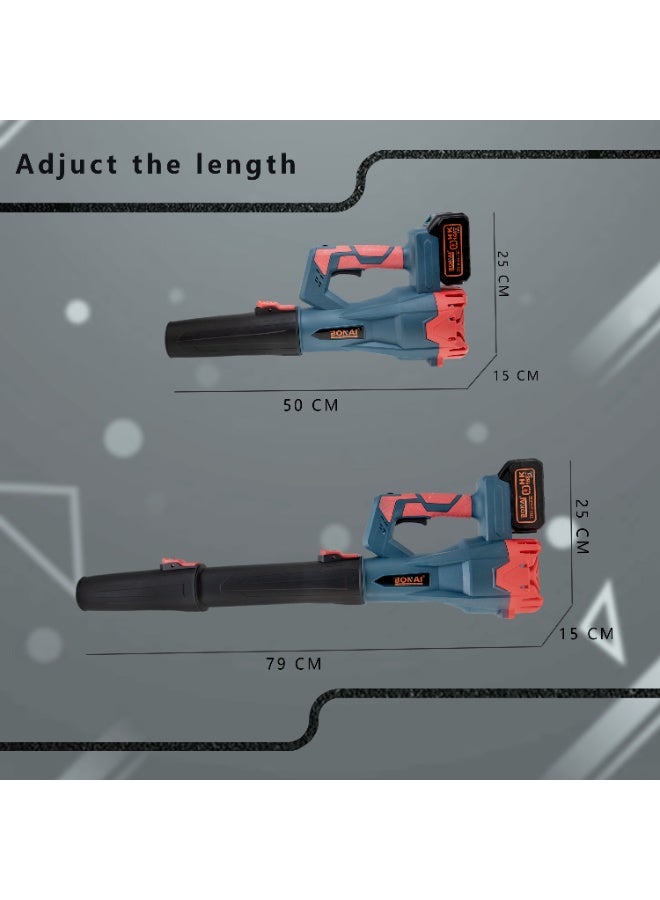 بوناي منفاخ هواء لاسلكي يعمل بالليثيوم من بوناي BN-HK93، بقوة 168 فولت/6 أمبير/ساعة، ومحرك عالي السرعة 28000 دورة في الدقيقة، وقوة رياح 750 جم، ومنفاخ هواء كهربائي 220 فولت، وأداة كهربائية قابلة لإعادة الشحن للاستخدام المنزلي والصناعي. - Image 3