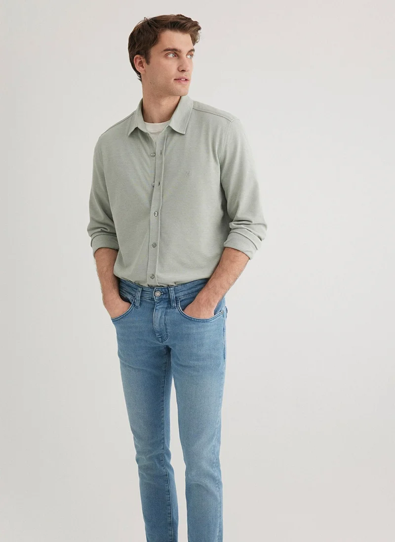 MAVI Green Knit Shirt