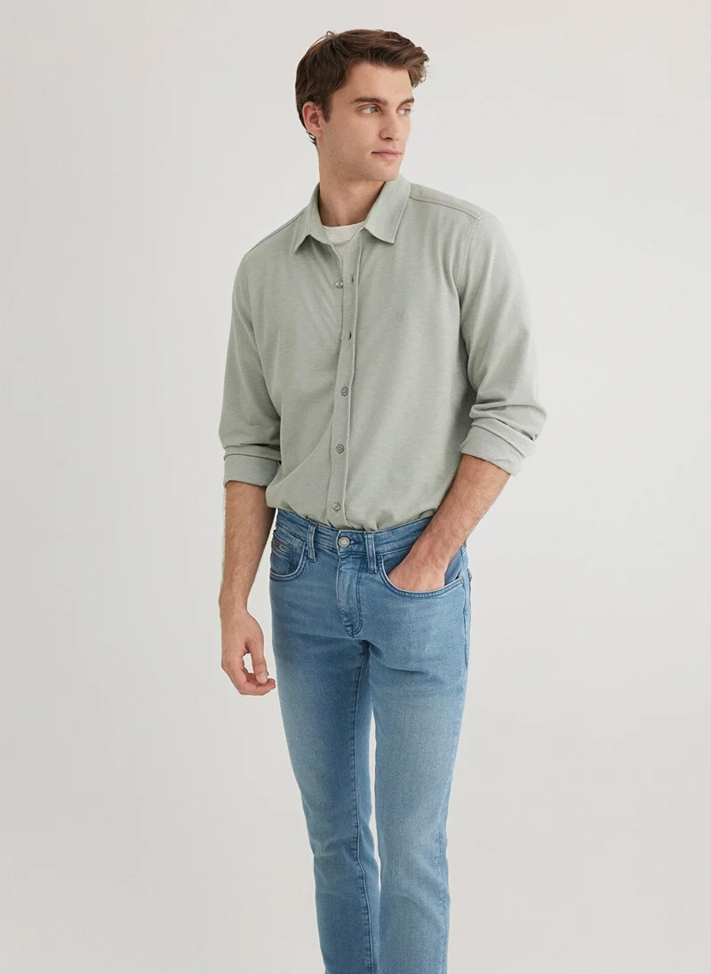 MAVI Green Knit Shirt