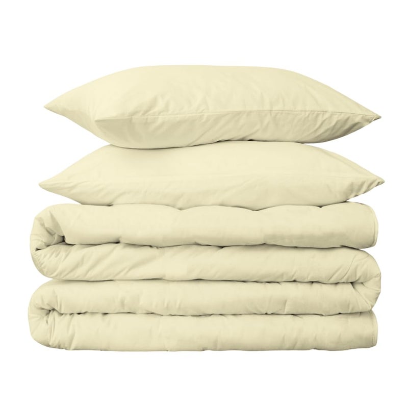 Peru Pima Duvet Cover Set  FullQueen 100 Peruvian Pima Cotton Percale 415 Thread Count Cooling  Breathable Hidden Zipper HotelQuality Soft Bedding 3 Pieces Ivory