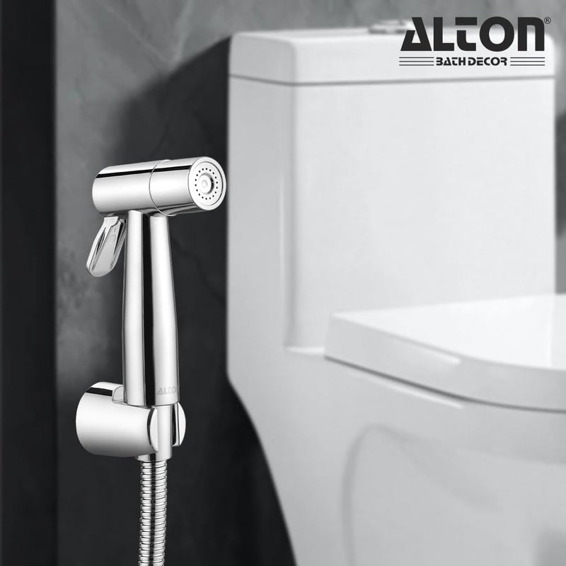 Alton ALTON SHR20135 ABS Health Faucet with 1.25 Meter Flexible Hose Pipe and Wall Hook, Silver (Jet Spray for Toilet) - Image 4
