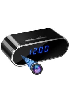 Hidden Camera Clock, 1080p HD WiFi Wireless Spy Camera Alarm Clock with Night Vision, Motion Detection, Mini Camera with Video Recording, Motion Detection Smart Alarm Home/Indoor Surveillance