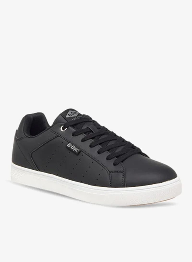 Lee Cooper Men's Perforated Sneakers with Lace-Up Closure
