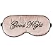 IVYRISE Silk Sleep Eye Mask for Women and Men Soft Ladies Ultra Lightweight Adjustable Strap Satin Eye Night Blindfold Eyeshade Cover for Full Nights Sleep Travel and Nap Pink - Image 1