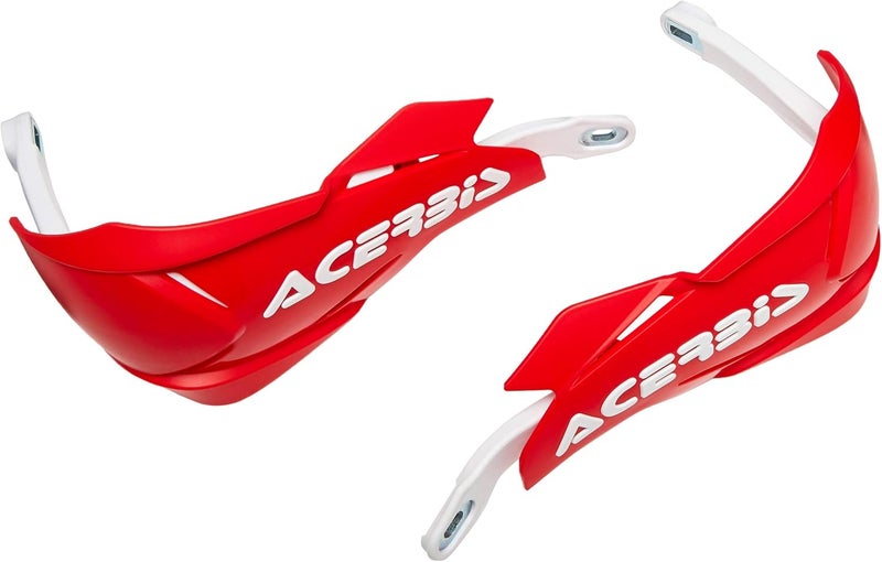Acerbis 22397.343 Moto Hand Guards, Red/White, Size Unifit - Image 1