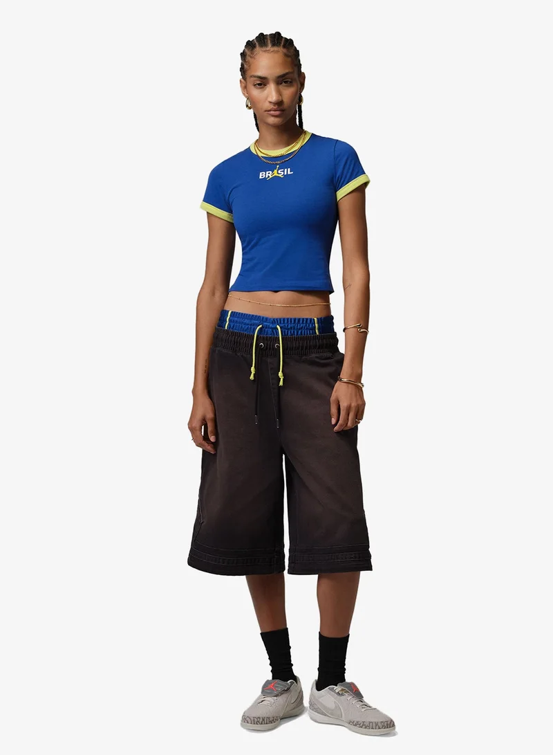 Jordan OLD ROYAL/YELLOW PULSE Jordan Retro Graphic P6 T-Shirt for Women | Best Price UAE