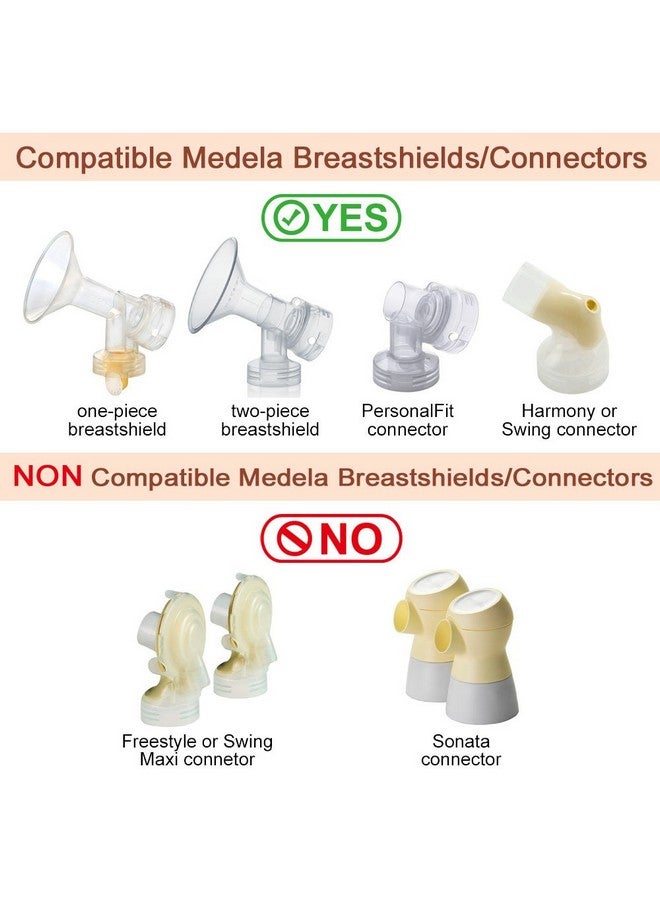Maymom Flange Adapter Compatible with Spectra S1, S2; Connects Maymom Breastshield/Bottle and Spectra Backflow Protector (Yellow) - Image 3