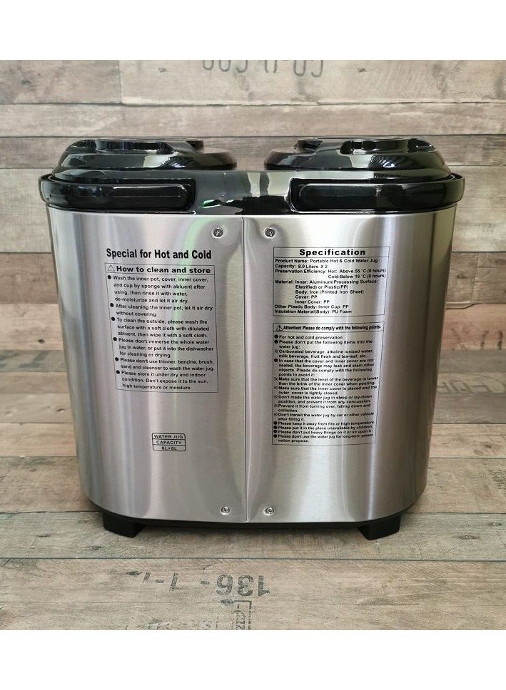 DubaiGallery 16L Stainless Steel Twin Insulated Thermos - Image 4