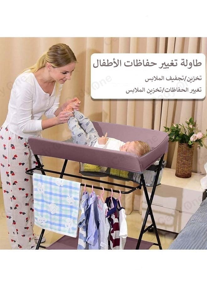 كادي ون طاولة تغيير حفاضات الأطفال المحمولة القابلة للطي مزودة بعجلات  - Image 4