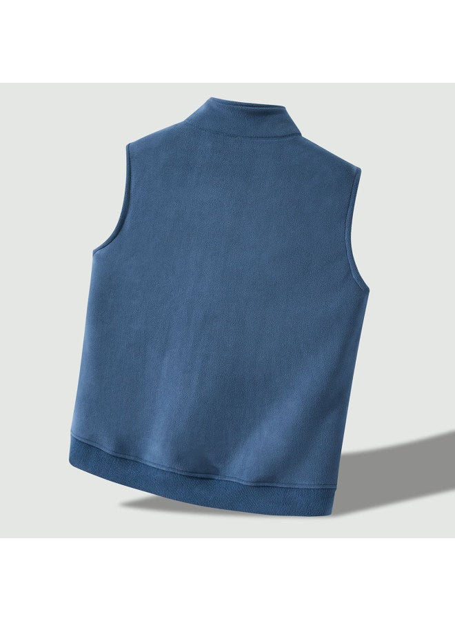 Tucano thermal Sleeveless Stand Collar Fleece Vest - Versatile Men's Layering Essential For Autumn/winter - Image 3