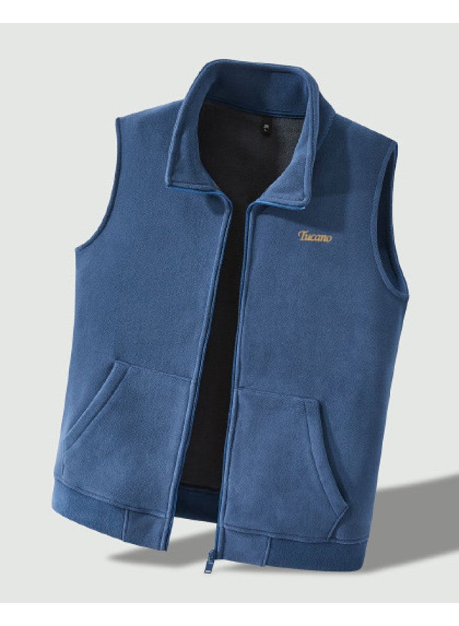 Tucano thermal Sleeveless Stand Collar Fleece Vest - Versatile Men's Layering Essential For Autumn/winter - Image 1