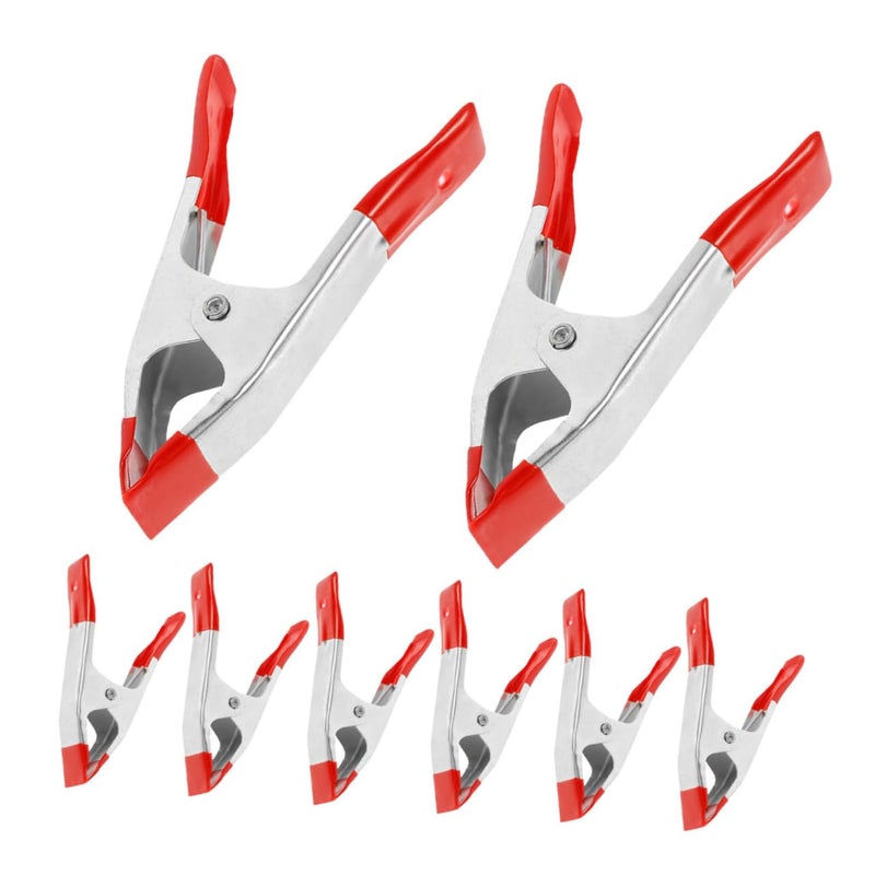 8 Pack Heavy Duty Spring Clamps For Photography Backdrop Cloth Tent Tripod Stand - Image 2