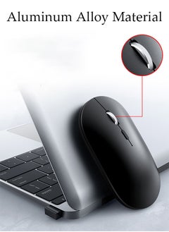 DUNISO Wireless Mouse, Slim Mouse Silent Mice Noiseless for Laptop with 2.4G USB Adapter Ultrafast Scrolling Portable Mouse Compatible with PC HP Lenovo ASUS Dell Smart TV  - Image 3