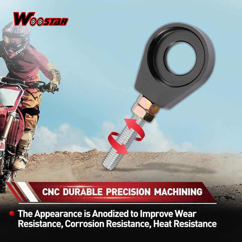 WOOSTAR 15mm Motorcycle Chain Adjuster Tensioner - Image 3