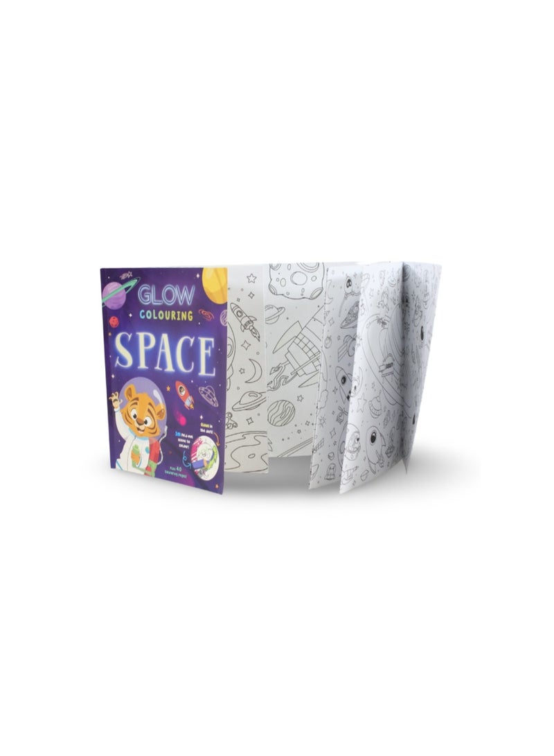 Igloo Books Glow Colouring Space Book - Image 2