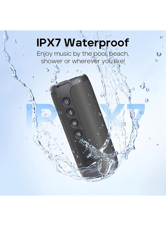 إيروريكس مكبر صوت Stormbox 2 بتقنية البلوتوث مع صوت محيطي 34 وات 360 درجة بتقنية Xbass Tech 24H وقت تشغيل IPX7 مقاوم للماء بتقنية البلوتوث 5.3 TWS مكبر صوت محمول لاسلكي للاستخدام في الهواء الطلق - Image 5